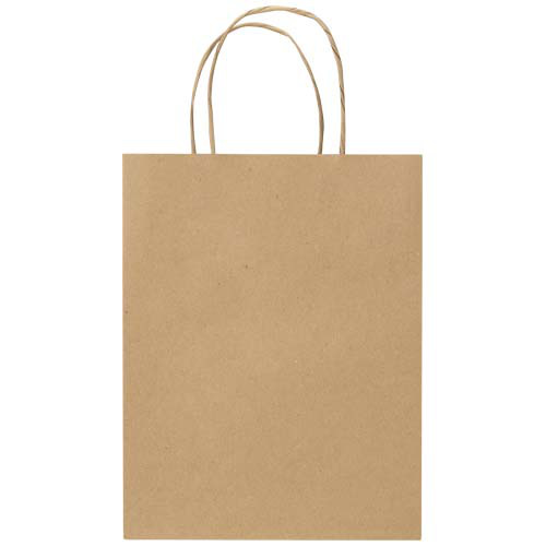 Kraft - torba papierowa z tektury 120 g/m² ze skręcanymi uchwytami – 18 x 9 x 23 cm Kraftowy brąz 1ZM02106 (1)