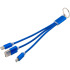 Kabel do ładowania, brelok do kluczy Granatowy V0345-04  thumbnail