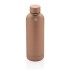 Butelka termiczna 500 ml, stal nierdzewna z recyklingu brązowy P435.709  thumbnail