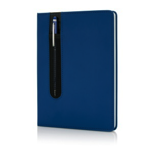 Zestaw upominkowy, notatnik A5 (kartki w linie), długopis niebieski