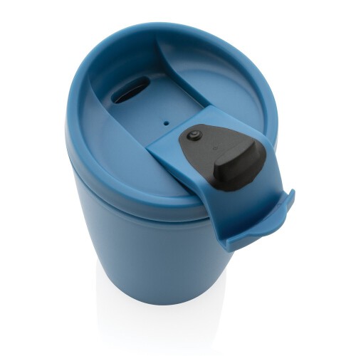 Kubek podróżny 300 ml, PP z recyklingu blue P433.085 (4)