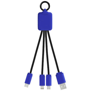 Kabel z podświetlonym logo 3w1 z brelokiem - SCX.design C15