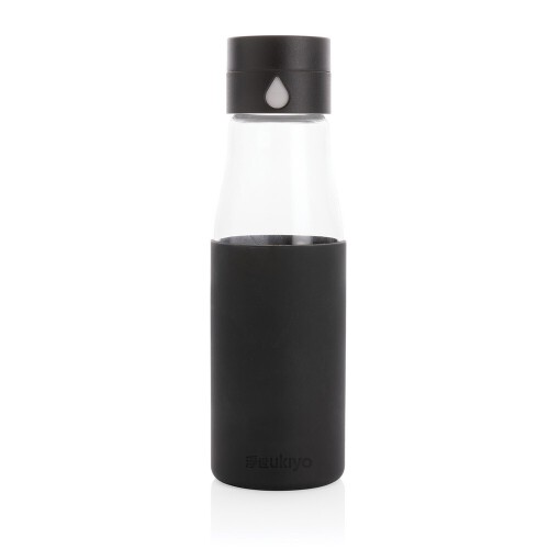 Butelka monitorująca ilość wypitej wody 650 ml Ukiyo czarny P436.721 (1)