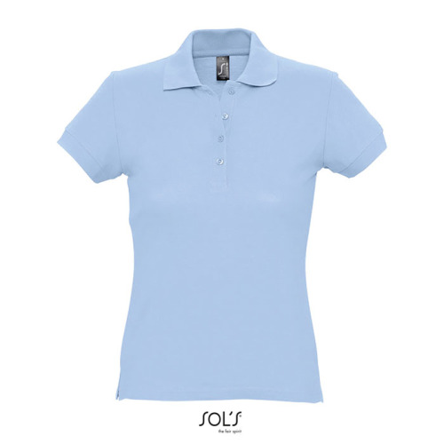 PASSION Damskie POLO 170g Sky blue S11338-SP-L 