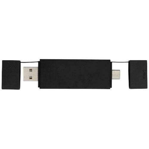 Mulan podwójny koncentrator USB 2.0 Czarny 12425190 (3)