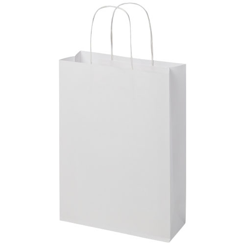 Torba z papieru Kraft ze skręconymi uchwytami – 24 x 9 x 32 cm Biały 1ZM00701 (3)
