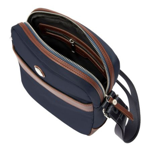 Torba reporterska Button Navy & Brown Granatowy FTR426N (1)