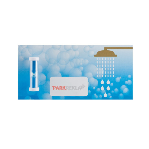 Minutnik pod prysznic, klepsydra z przyssawką Niebieski P269.130 (2)