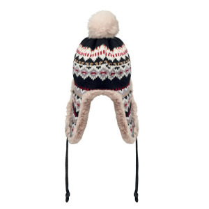 Dzianinowa czapka nauszniki