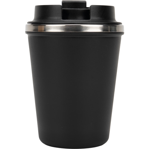 Kubek termiczny 350 ml z powłoką z recyklingu METODY Czarny 8496203 (5)