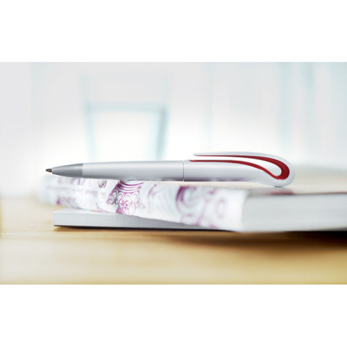 Przekręcany długopis, ABS Czerwony MO7793-05 (2)