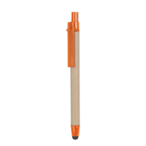 Dotykowy długopis z recyklingu pomarańczowy