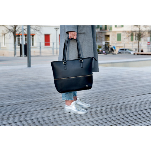 Torba damska Wenger Eva 13`, czarna/granatowa Grafitowy W601077 (3)