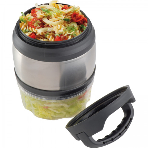 Lunch box 600 ml i 320 ml GIOIA Szary 8848907 (2)