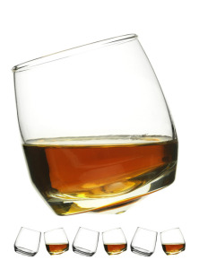 Bar szklanki do whiskey, zaokrąglona podstawa, 6-pak default