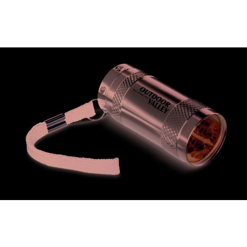 Aluminiowa mini latarka Srebrny mat MO7680-16 (3)