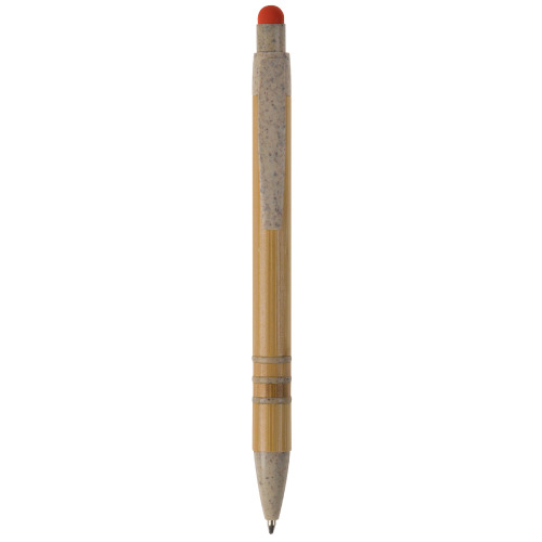 Długopis bambusowo-słomkowy Stylus Beżowy / pomarańczowy LT87282-N5526 (2)