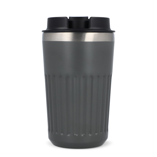 Termos na kawę ze stali nierdzewnej pochodzącej z recyklingu, 400 ml Szary LT98698-N0061 (8)