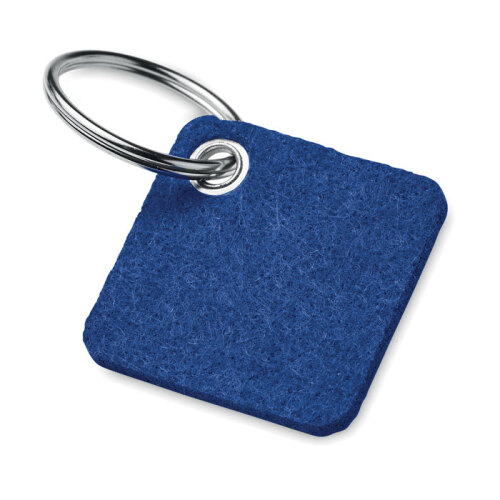 Brelok do kluczy z filcu RPET niebieski MO6507-37 