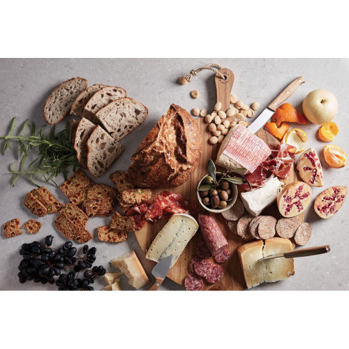 Okrągła deska do krojenia, serwowania VINGA Buscot Brązowy VG027-16 (6)