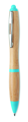Długopis z bambusa turkusowy MO9485-12 (1)