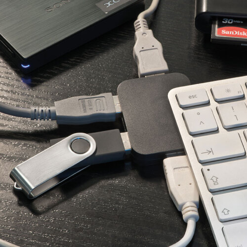 Rozgałęźnik USB SYDNEY Czarny 853303 (3)