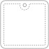 RFX™ reflective odblaskowa zawieszka z PVC, kwadrat Neonowy żółty 1PR12413 (3) thumbnail