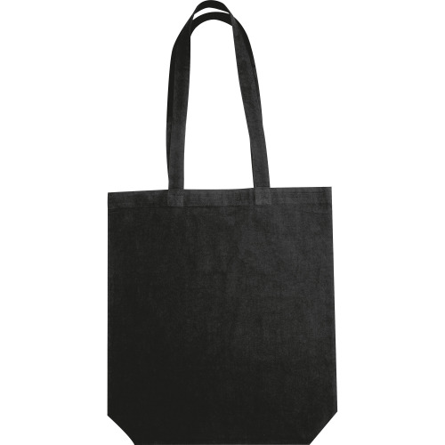 Torba bawełniana z długimi uszami 180 g/m2 PIOTR Czarny 6548203 (3)
