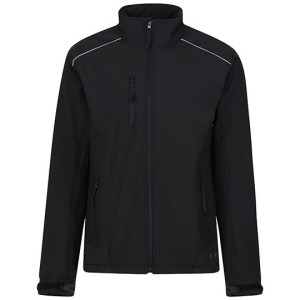 Kurtka Klasyczna Softshell Strecz Wodoodporna - Navy & Black
