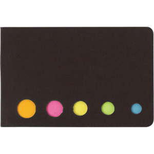 Zestaw do notatek, karteczki samoprzylepne Czarny