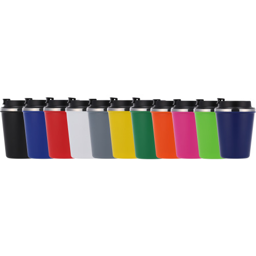 Kubek termiczny 350 ml z powłoką z recyklingu METODY Czerwony 8496205 (12)