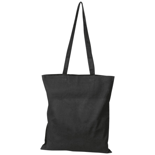 Torba bawełniana z długim uchem Czarny X6088003 