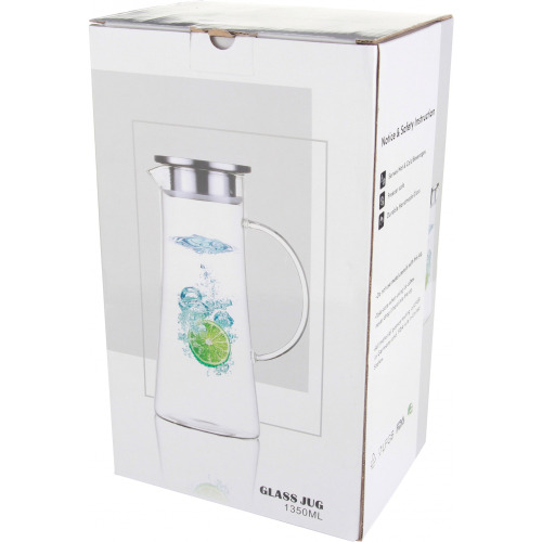 Dzbanek szklany z sitkiem 1350 ml ELLIOTT Przeźroczysty 8079866 (10)