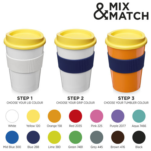 Kubek z serii Americano® Medio o pojemności 300 ml z uchwytem Czerwony 21000816 (3)