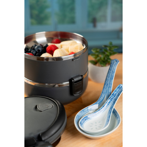 Lunch box ze stali nierdzewnej HOME Ciemnoszary 093177 (7)