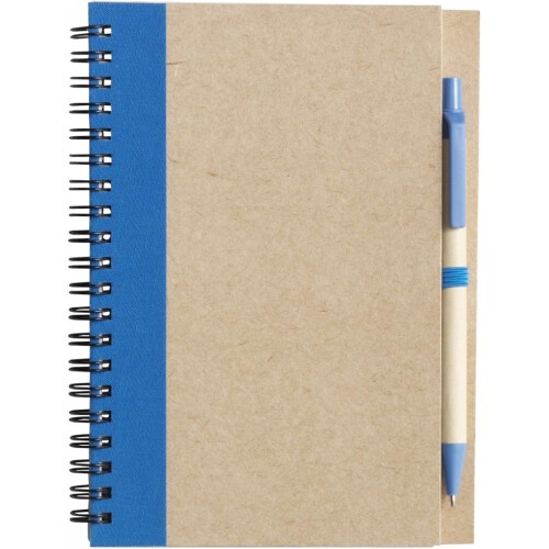 Notatnik z długopisem niebieski V2389-11 (13)
