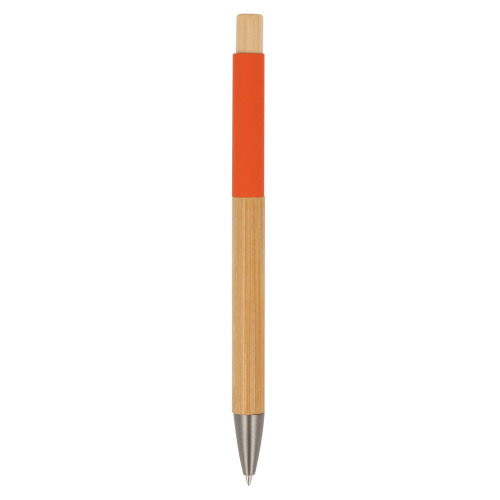 Pióro kulkowe Madrid bamboo Pomarańczowy LT87752-N0026 (3)