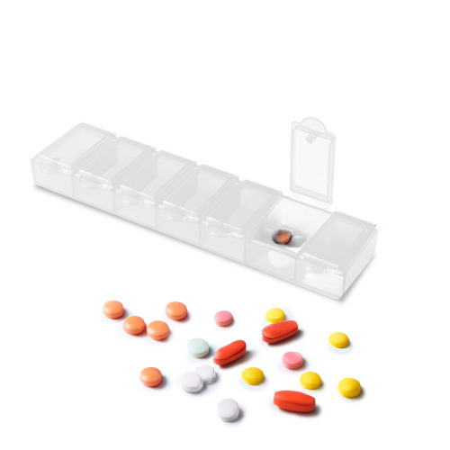Pojemnik na tabletki z 7 przegrodami | Chuks Biały V9597-02 (2)