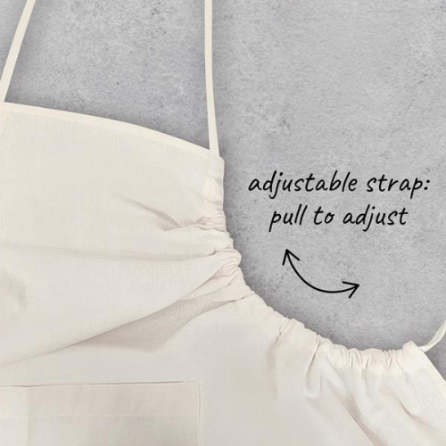 Regulowany fartuch z recyklingowanej baweny 180g/m2 / Adjust Czarny IP26029411 (8)