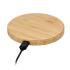 Bezprzewodowa podkładka ładująca bamboo 15W Naturalny LT95557-N0094  thumbnail