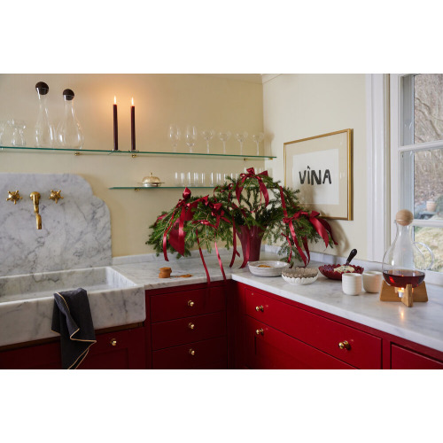 Wazon VIVA duży, bordowy Bordowy 5018513- (2)