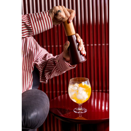 Młynek do soli i pieprzu GURKEN, średni, ciemnoczerwony/brązowy Brązowy 5018624- (3)