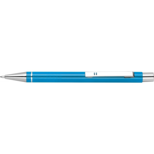 Metalowy długopis półżelowy Almeira turkusowy 374114 