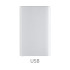 Power bank 4000 mAh z aluminium z recyklingu Srebrny P322.422  thumbnail