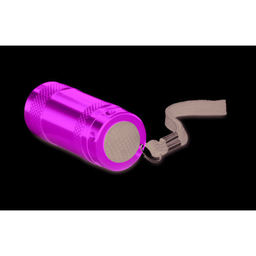 Aluminiowa mini latarka Zielony MO7680-09 (2)