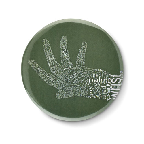 Lusterko button srebrny mat MO9335-16 (3)