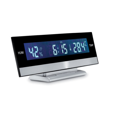 Cyfrowa stacja pogodowa Srebrny mat MO7959-16 