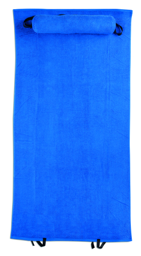 Ręcznik plażowy z poduszką niebieski MO7334-37 (2)
