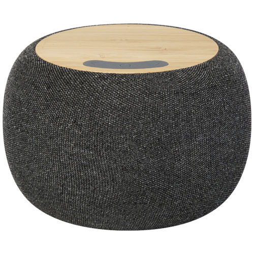 Ecofiber głośnik Bluetooth® z bambusa/RPET i bezprzewodowa ładowarka indukcyjna Piasek pustyni 12431806 (4)