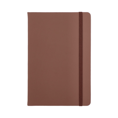 Notatnik A5 z tworzywa PU  Ciemnobrązowy LT92066-N0050 (1)